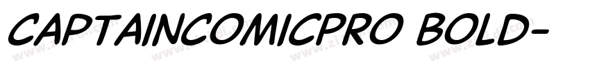 CaptainComicPro Bold字体转换
